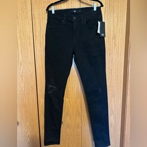 NWT Hudson Men’s Zev Skinny Jeans  Size 30 Black